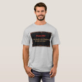 Psalm 23:1 Bijbeltekst Heren T-shirt (Voorkant volledig)