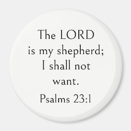 Psalm 23:1 Bijbelvers, Bemoedigende Schriftuur, Magneet