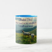 Psalm 23:1 Bijbelvers Mok (Center)