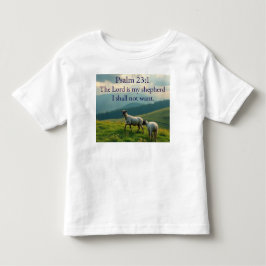 Psalm 23:1 Bijbelvers Peuter T-shirt