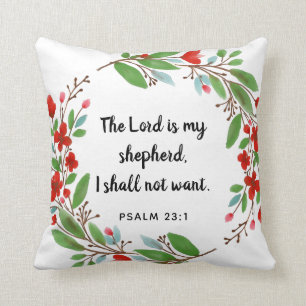 Psalm 23:1 Bijbelversie - Pillow Kussen