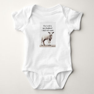 Psalm 23:1 Christelijk Lam Baby Bodysuit