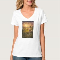 Psalm 23:1 Christelijk Lam Vrouwen V-Neck T-shirt