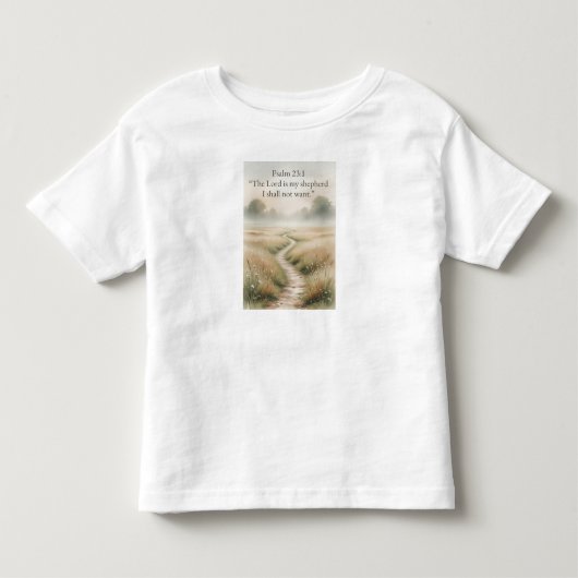 Psalm 23:1 Christelijk Peuter T-shirt (Voorkant)