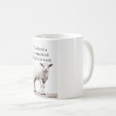 Psalm 23:1 Christelijke Lam Koffiemok (Voorkant rechts)