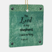 Psalm 23:1 Christelijke typografie Keramisch Ornament (Rechts)