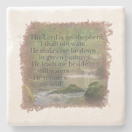 PSALM 23:1- Coaster Stenen Onderzetter