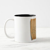 PSALM 23:1 - Coffee Mug Tweekleurige Koffiemok (Links)