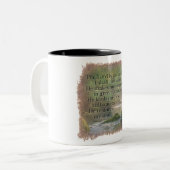 PSALM 23:1 - Coffee Mug Tweekleurige Koffiemok (Voorkant links)