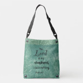 Psalm 23:1 Cross Lijkzak Crossbody Tas (Achterkant)
