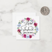 Psalm 23:1 De Heer is mijn Herder Bloemenbijbel Notitiekaartje (Voorkant / Achterkant in situ)