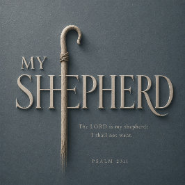 Psalm 23:1 De Heer Is Mijn Herder Christelijke Sch Poster