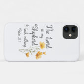 Psalm 23:1 De Heer is mijn herder, gele bloem Case-Mate iPhone Case (Achterkant (horizontaal))