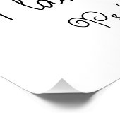 Psalm 23:1 De Heer is mijn herder, gele bloem Perfect Poster (Hoek)