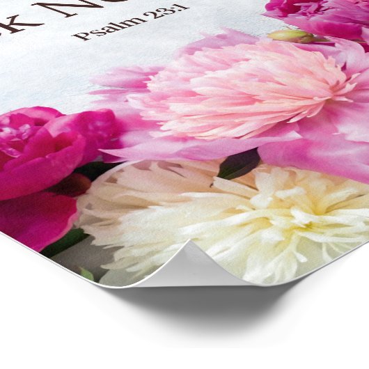 Psalm 23:1 De Heer is mijn Herder Poster (Hoek)