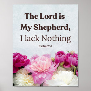 Psalm 23:1 De Heer is mijn Herder Poster