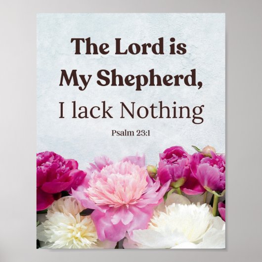 Psalm 23:1 De Heer is mijn Herder Poster (Voorkant)