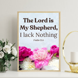 Psalm 23:1 De Heer is mijn Herder Poster