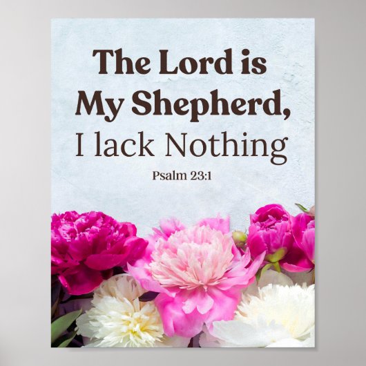 Psalm 23:1 De Heer is mijn Herder Poster (Voorkant)