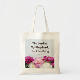 Psalm 23:1 De Heer is mijn Herder Tote Bag