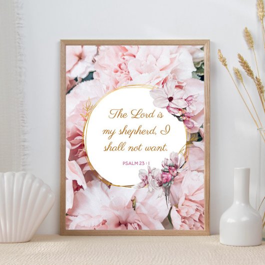 Psalm 23 : 1 - De Heer is mijn Poster van Sheperd