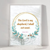 Psalm 23 : 1 - De Heer is mijn Sheperd Christelijk Poster