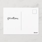 Psalm 23:1 Floral Greeting Card Briefkaart (Achterkant)