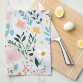 Psalm 23:1 Floral Kitchen Towels Theedoek (Quarter Fold)
