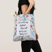 Psalm 23:1 Floral Tote Bag (Dichtbij)