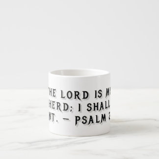 Psalm 23:1 Geschenkmok Espresso Kop