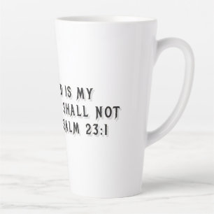 Psalm 23:1 Geschenkmok Latte Mok