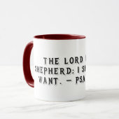 Psalm 23:1 Geschenkmok Mok (Voorkant links)