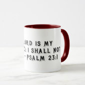 Psalm 23:1 Geschenkmok Mok (Voorkant rechts)