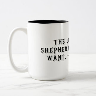 Psalm 23:1 Geschenkmok Tweekleurige Koffiemok