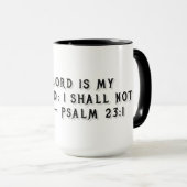 Psalm 23:1 Gift Mug Mok (Voorkant rechts)