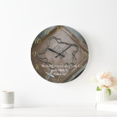 Psalm 23:1 Heilige Bijbel met zilverkruis erop Grote Klok (Huis)