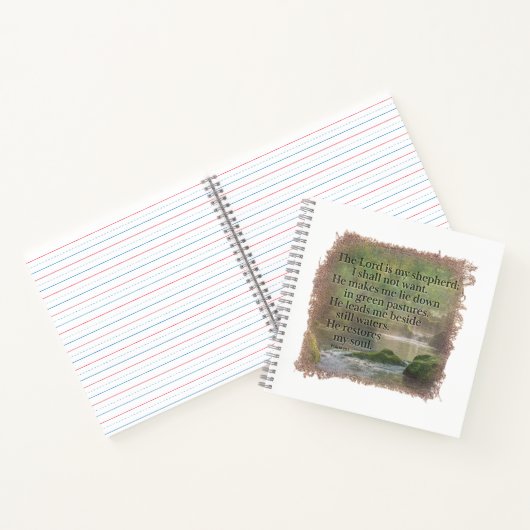 PSALM 23:1 - Journal Notitieboek (Binnen)