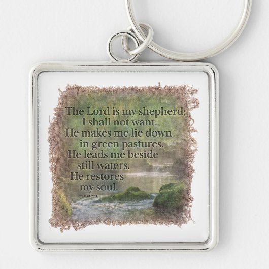 PSALM 23:1 - Keychain (Voorkant)