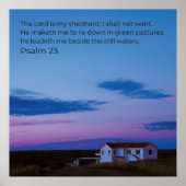 Psalm 23:1 KJV Muurkunst – Bijbeltekst Poster (Voorkant)
