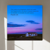 Psalm 23:1 KJV Muurkunst – Bijbeltekst Poster
