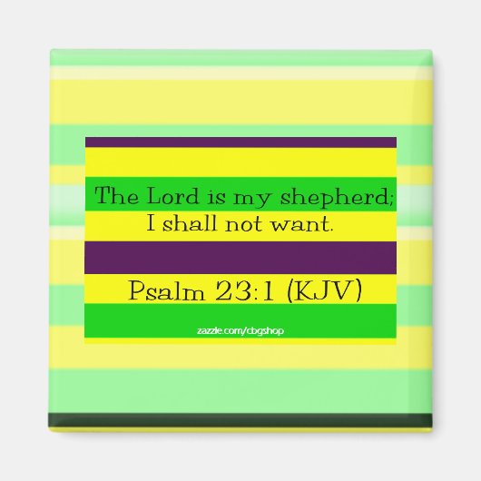 Psalm 23:1 Magnet (Voorkant)