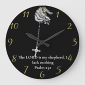 Psalm 23:1 met handkruising grote klok (Voorkant)