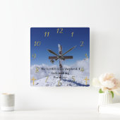 Psalm 23:1 mondpiekdwarsdoorsnede vierkante klok (Huis)