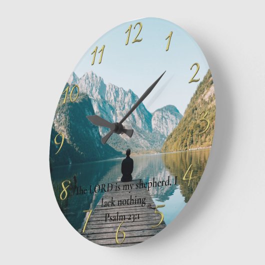 Psalm 23:1 op het dok grote klok (Hoek)