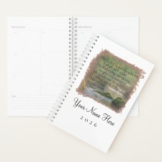 PSALM 23:1 - Personalized Day Planner (Display)