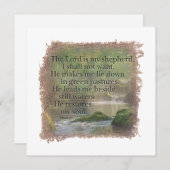 PSALM 23:1 - Personalized Notecard Notitiekaartje (Voorkant / Achterkant)