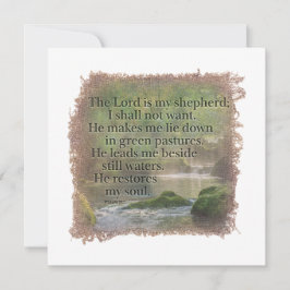 PSALM 23:1 - Personalized Notecard Notitiekaartje