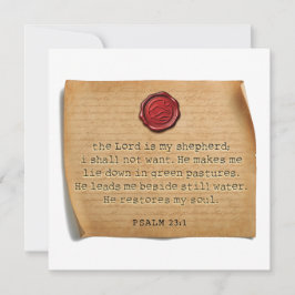 PSALM 23:1 - Persoonlijke Notitiekaart Notitiekaartje