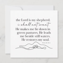 PSALM 23:1 - Persoonlijke Notitiekaart Notitiekaartje
