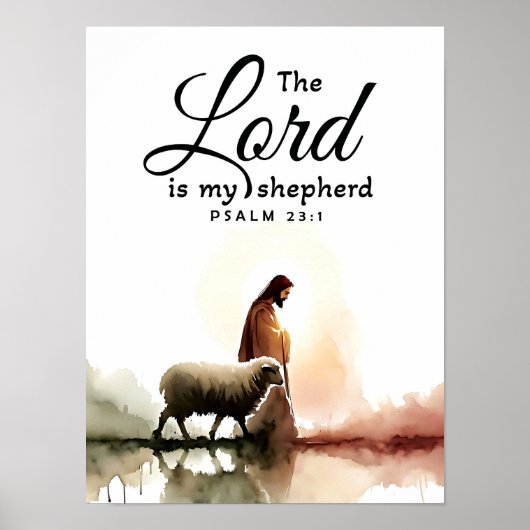 Psalm 23:1 poster (Voorkant)